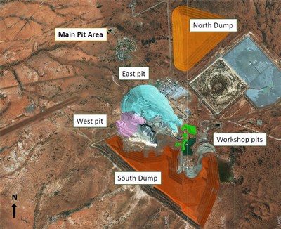 Figure 3: Plutonic Main Pit Push-Back (Plan View) (CNW Group/Superior Gold)