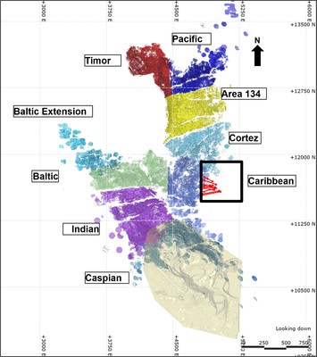 Figure 1: Mineralized Zones at Plutonic Underground with Q4, 2021 Drill Hole Locations (Plan View) (CNW Group/Superior Gold)